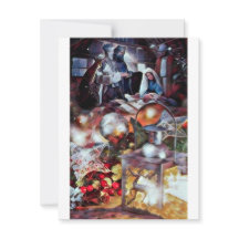 崇拝 – 宗教モダンクリスマスカード