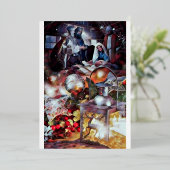 崇拝 – 宗教モダンクリスマスカード 箔シーズンカード (立ち正面)