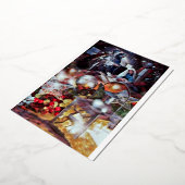 崇拝 – 宗教モダンクリスマスカード 箔シーズンカード (回転した状態)