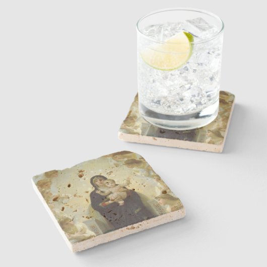 崇敬のクリスマス ストーンコースター (横)