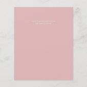 崇高なほこりっぽい青い花セージ結婚グリーン チラシ (裏面)