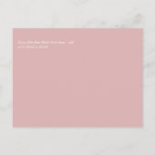 崇高なほこりっぽい青い花セージ結婚グリーン ポストカード (裏面)