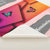 崇高なシック芸術的ミニマリズム感動的 シェルパブランケット (3/4)