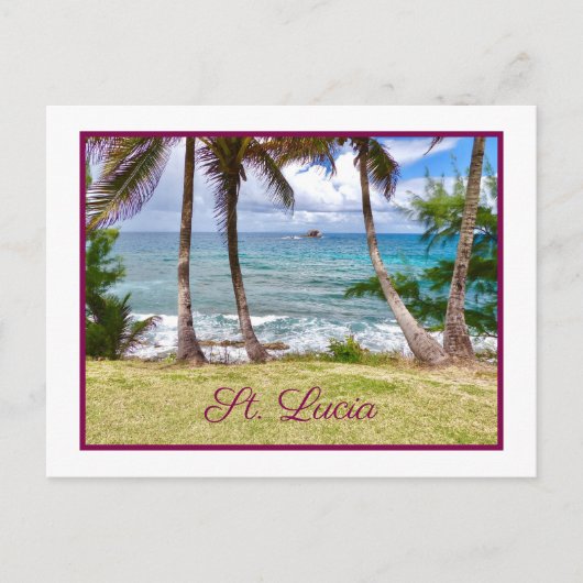 崇高なセントルシア ポストカード (正面)
