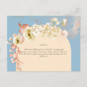 崇高なダスティブルーピーチ結婚ズ ポストカード (裏面)