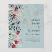 崇高なブルゴーニュの青結婚い花エレガントの (正面)