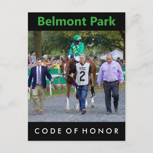 崇高な使節団による名誉の規範 ポストカード (正面)