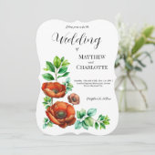 崇高な水の色の赤いケシのヴィンテージスタイル (スタンド正面)