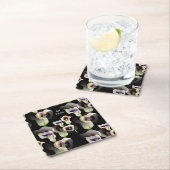 崇高な水の色アルムカラユリ スクエアペーパーコースター (インサイチュ)