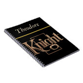 崇高な騎士の豪華なエンブレム ノートブック (右側)