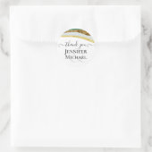 崇高エメラルドグリーン金ゴールドアゲート結婚ト ラウンドシール (バッグ)