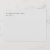 崇高ダスティブルーピンクブロッサムズスイ結婚ート ポストカード (裏面)