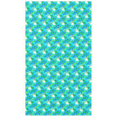 崇高ヒマラヤポピーアクアグリーン花柄 テーブルクロス (正面)