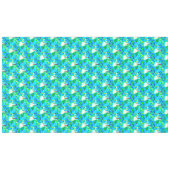 崇高ヒマラヤポピーアクアグリーン花柄 テーブルクロス (正面(横))