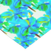 崇高ヒマラヤポピーアクアグリーン花柄 テーブルクロス (アングル)