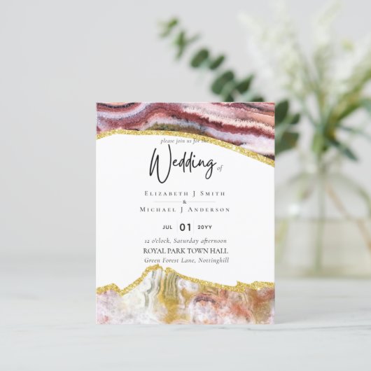 崇高ブルゴーニュ金ゴールドアゲートウェディング予算 (スタンド正面)