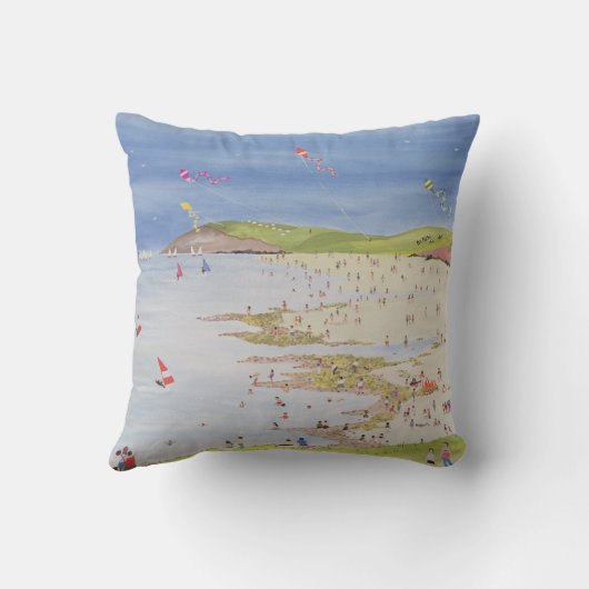 崖および湾 クッション (裏面)