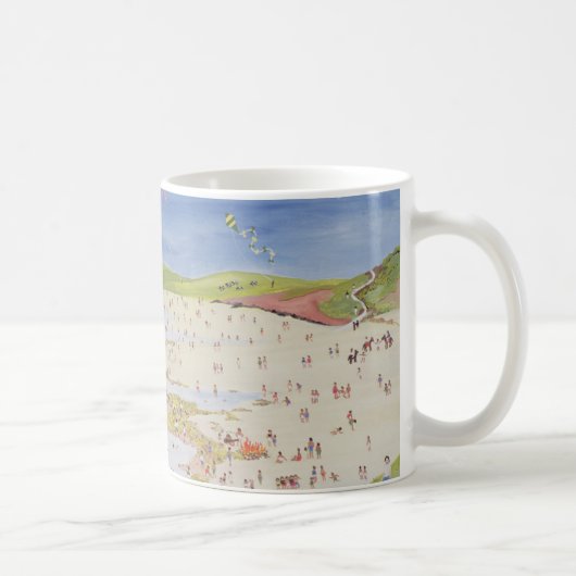 崖および湾 コーヒーマグカップ (右)