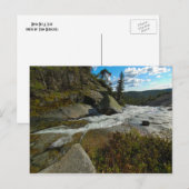 崖から川を下る ポストカード (正面/裏面)