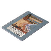 崖から見下ろすイギリス鉄道の少女 ノートブック (左側)