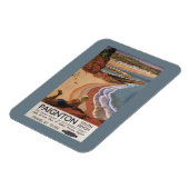 崖から見下ろすイギリス鉄道の少女 マグネット (左側)