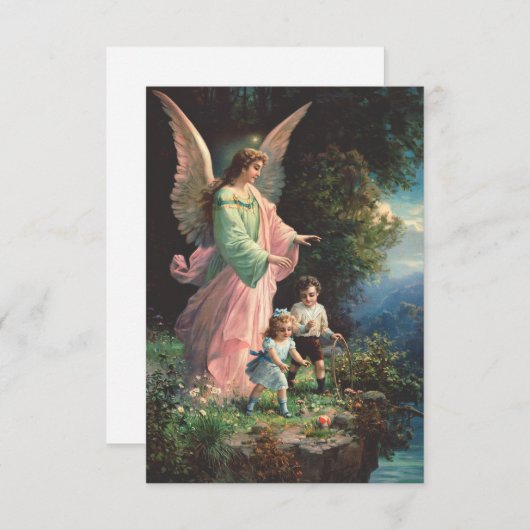 崖っぷちの子供たちを守る守護天使 サンキューカード (正面/裏面)