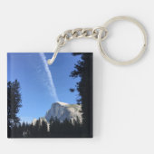 崖っぷちの雲 ヨセミテ ブルー カラー写真 キーホルダー (裏面)