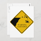 崖っぷち注意 ポストカード (正面/裏面)