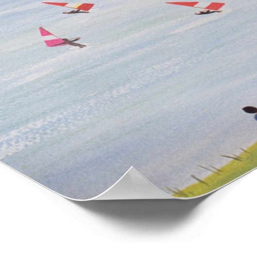 崖と湾 ポスター (角)