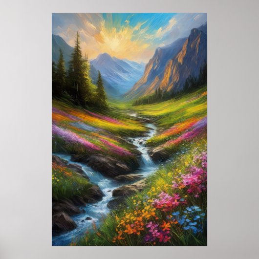 崖に囲まれた渓谷に浮かぶ小川の物語 ポスター (正面)