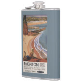 崖に見ているイギリスの鉄道の女の子 フラスク (左)