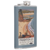 崖に見ているイギリスの鉄道の女の子 フラスク (右)