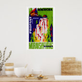 崖のサイドキャビン - マッチボックスプリント - チェコの壁画 ポスター (キッチン)