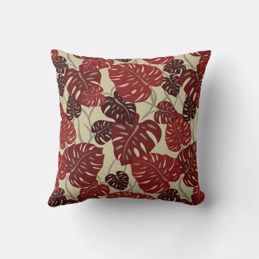 崖のハンガーのハワイの正方形の装飾的な枕 クッション (裏面)