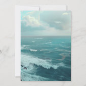 崖の上の中世の別荘 招待状 (裏面)