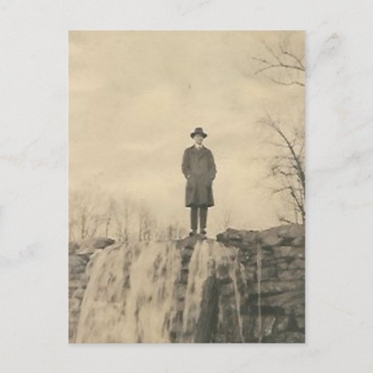 崖の上の男 ポストカード (正面)
