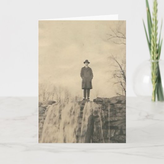 崖の人 カード (正面)