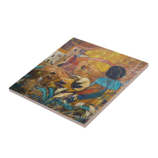 崖の住人 タイル (側面)