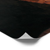 崖の住居からのマウンテンビュー – ロングクロップ ポスター (角)