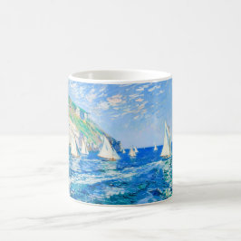 崖の印象派の帆船 - 海の芸術 コーヒーマグカップ