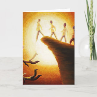 崖の挨拶状を離れて跳躍 カード