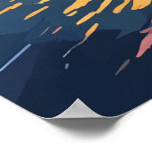 崖の景色 ポスター (角)