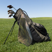 崖の端のタオルに立っている人々のグループ ゴルフタオル (グリーン)