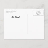 崖の端のフェンス 案内ポストカード (裏面)