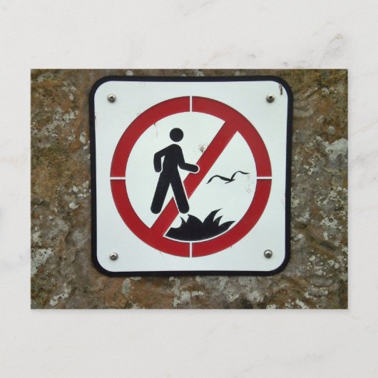 崖の葉書から秋を取り除かない ポストカード (正面)