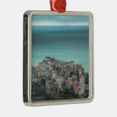 崖のCorniglia、Cinque Terreイタリア メタルオーナメント (右)