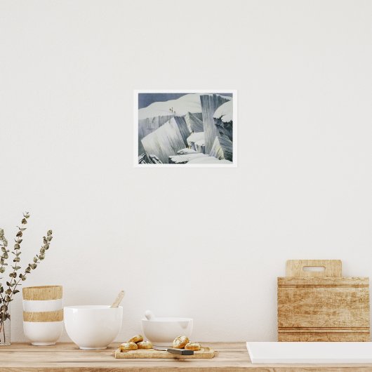 崖を登ること「登りの物語」 ポスター (キッチン)