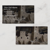 崖宮殿、メサVerde、コロラド州、米国 名刺 (正面/裏面)