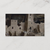 崖宮殿、メサVerde、コロラド州、米国 名刺 (裏面)