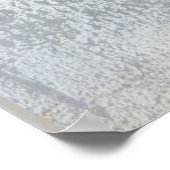 「崖」グレーと黄色の抽象芸術アートポスタープリント ポスター (角)